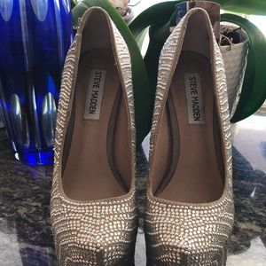 Steve Madden Size 6 1/2 Crystal Heels